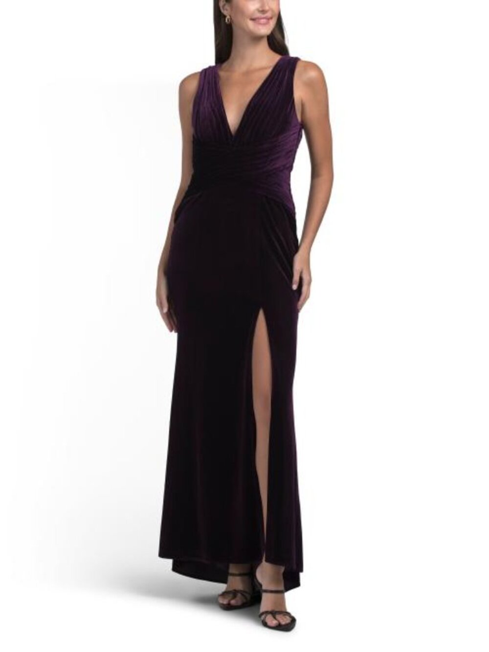 MAC DUGGAL Sleeveless Velvet Gown